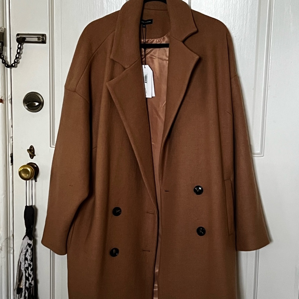 Plus size Camel coat